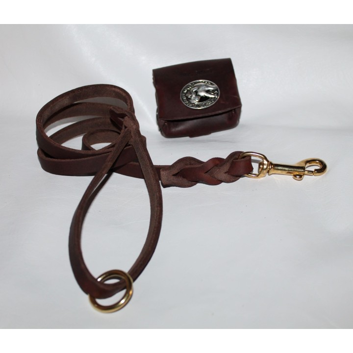greyhound leash leather