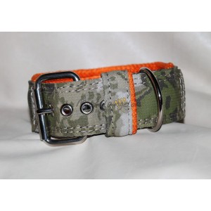 Collare in nylon con tessuto