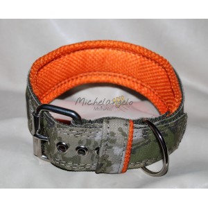 Collare in nylon con tessuto