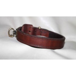 Collar in leather with pulley