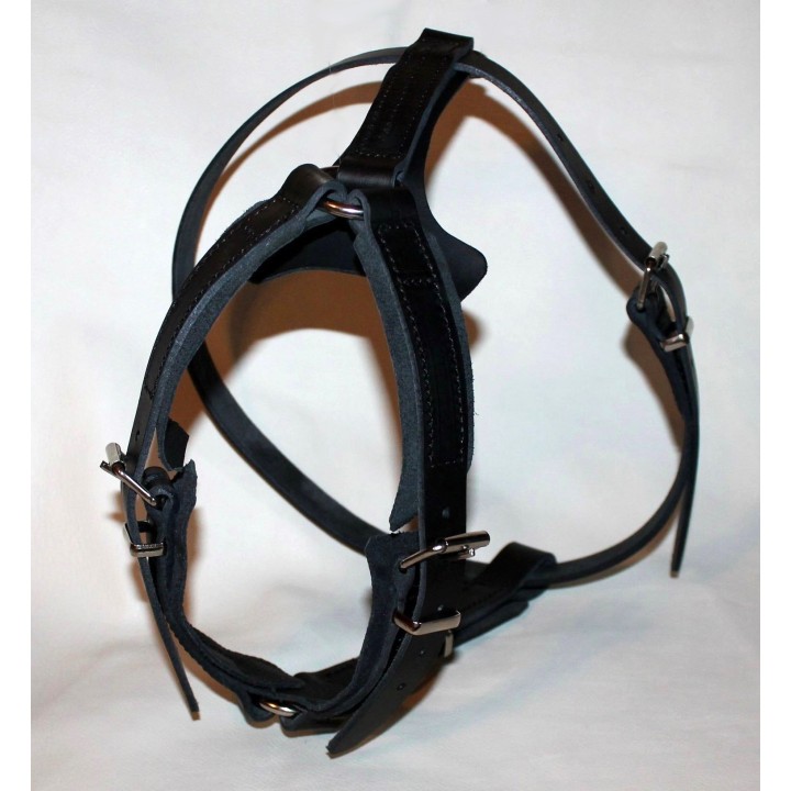 reinforced leather harness for defense