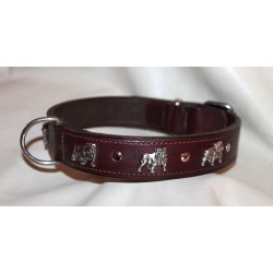leather collar for english bulldog