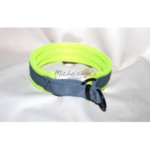 Collare in nylon con tessuto