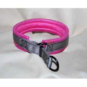 Collare in nylon con tessuto