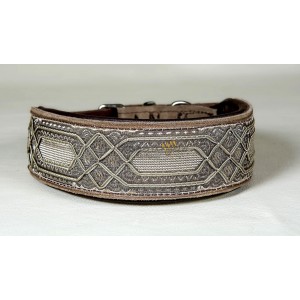 Collare Percival in cuoio e...