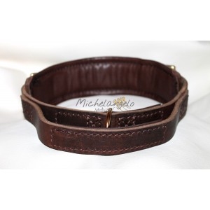 Collare in cuoio naturale...