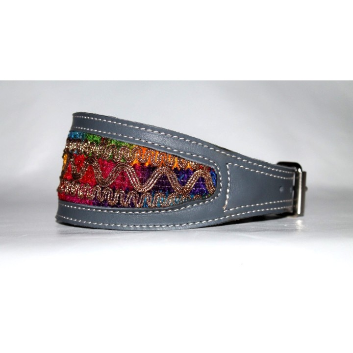 collar genuine leather for greyhound