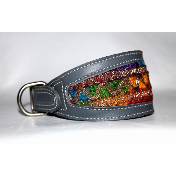 collar genuine leather for greyhound