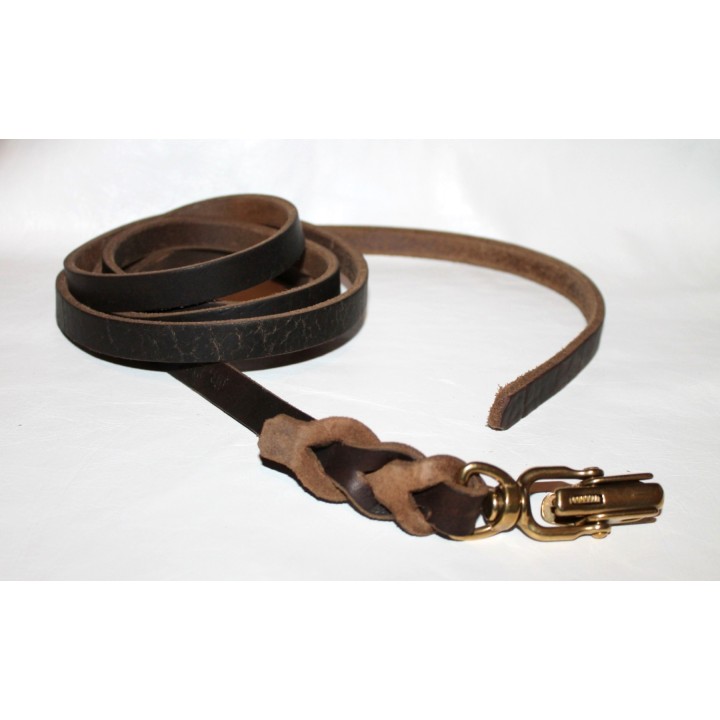 leather long leash