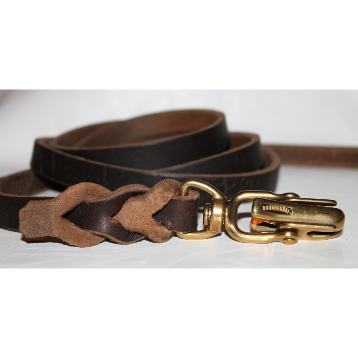 leather long leash