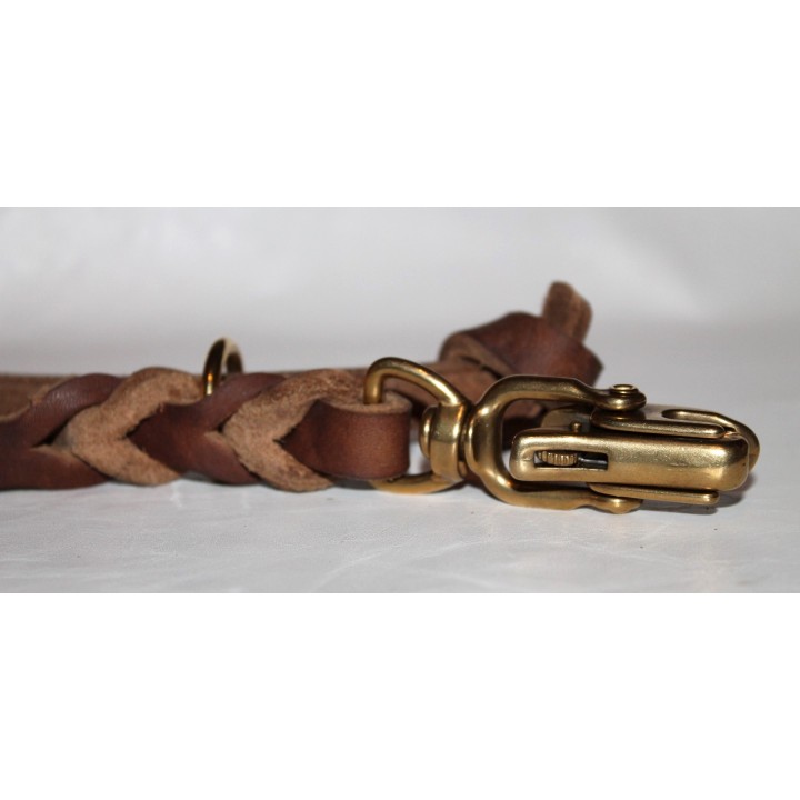Leather leash handle