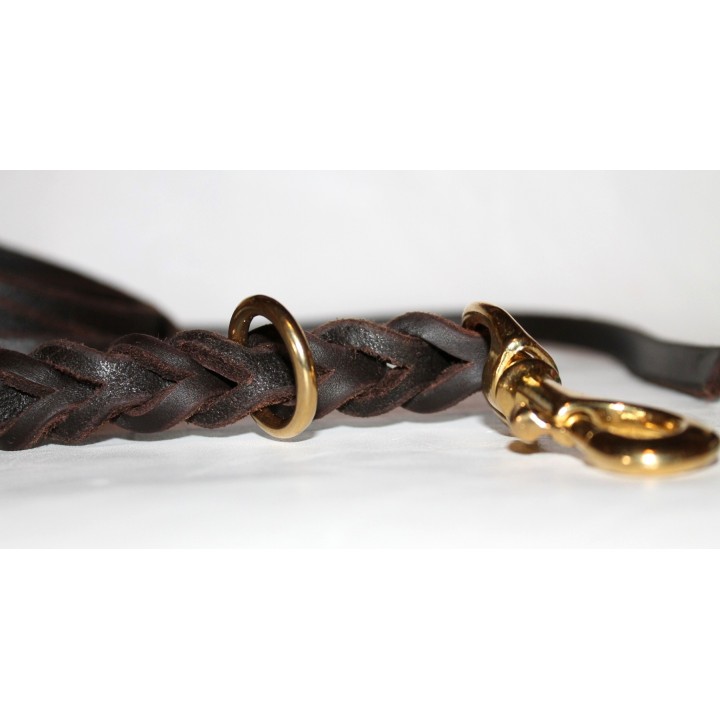 Leather long leash