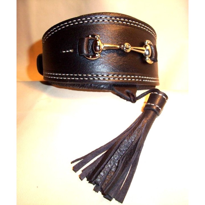 collar genuine leather for greyhound