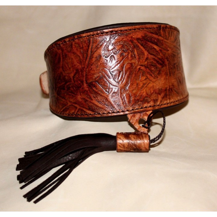 collar genuine leather for greyhound