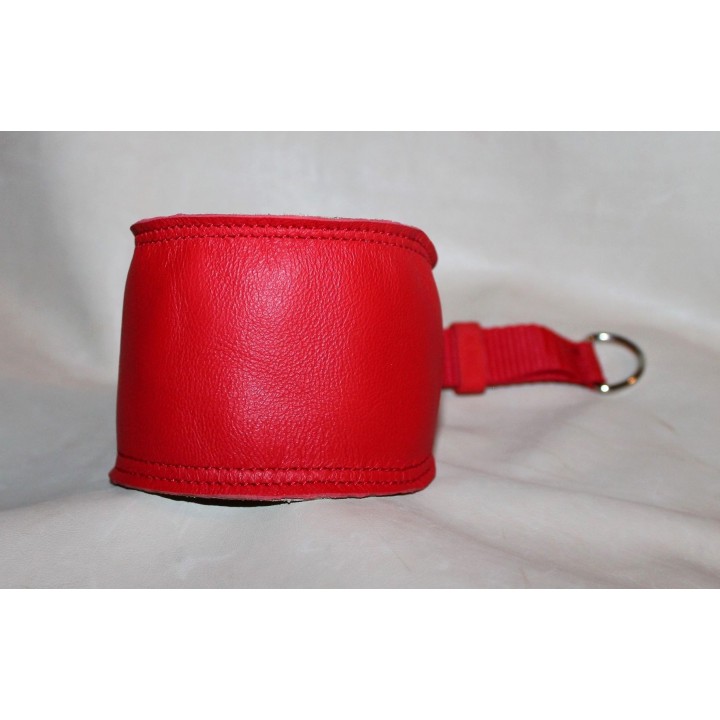 leather collar with maryingala for galgo