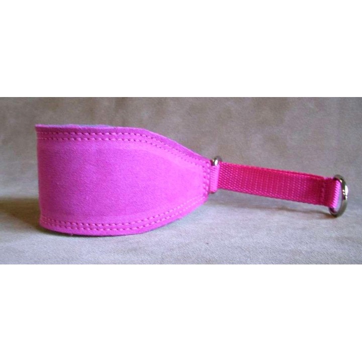 leather collar with maryingala for galgo