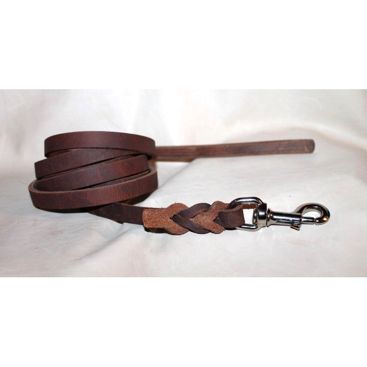 Leather long leash