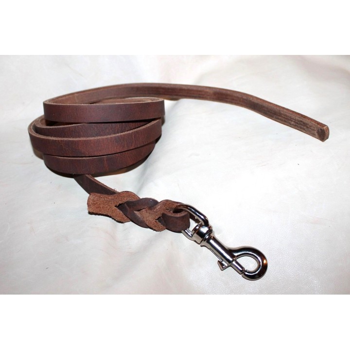 Leather long leash