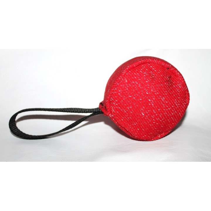 synthetic fabric ball with handle
