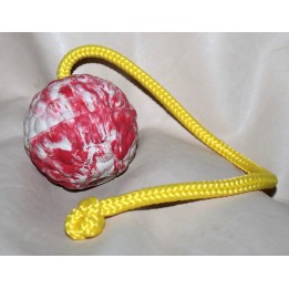 Medium rubber ball with rope