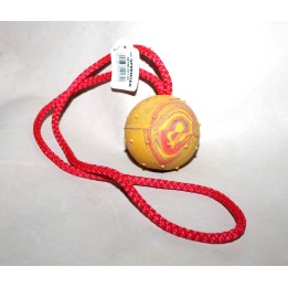Medium rubber ball with rope