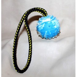 Medium rubber ball with rope