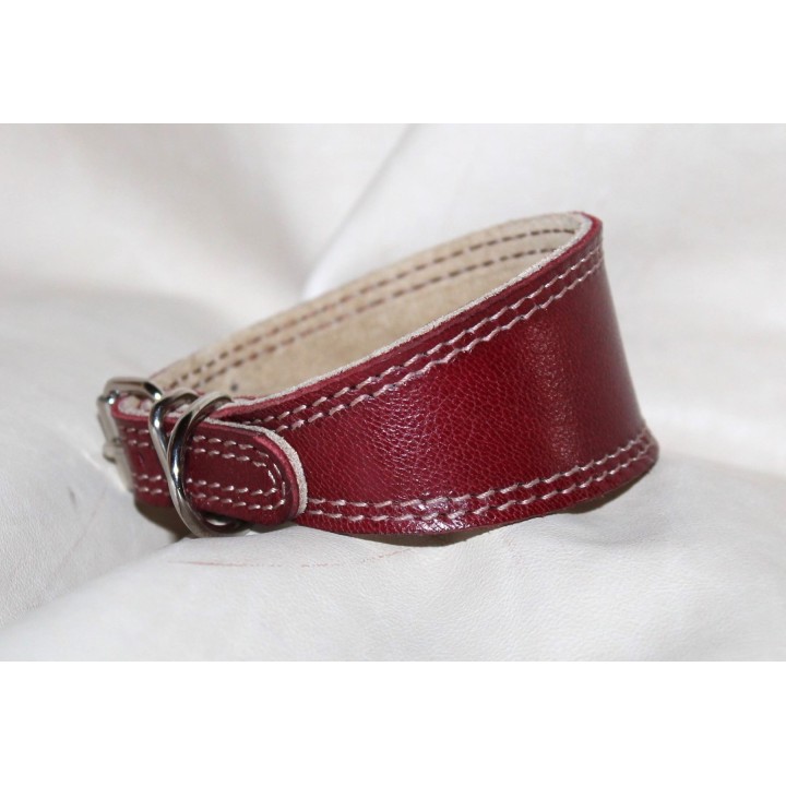 collar genuine leather for whippet