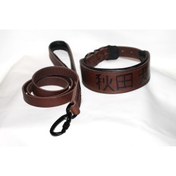 leash and collar for akita inu 秋田犬