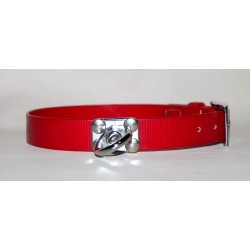 engraved biothane collar for track dogs