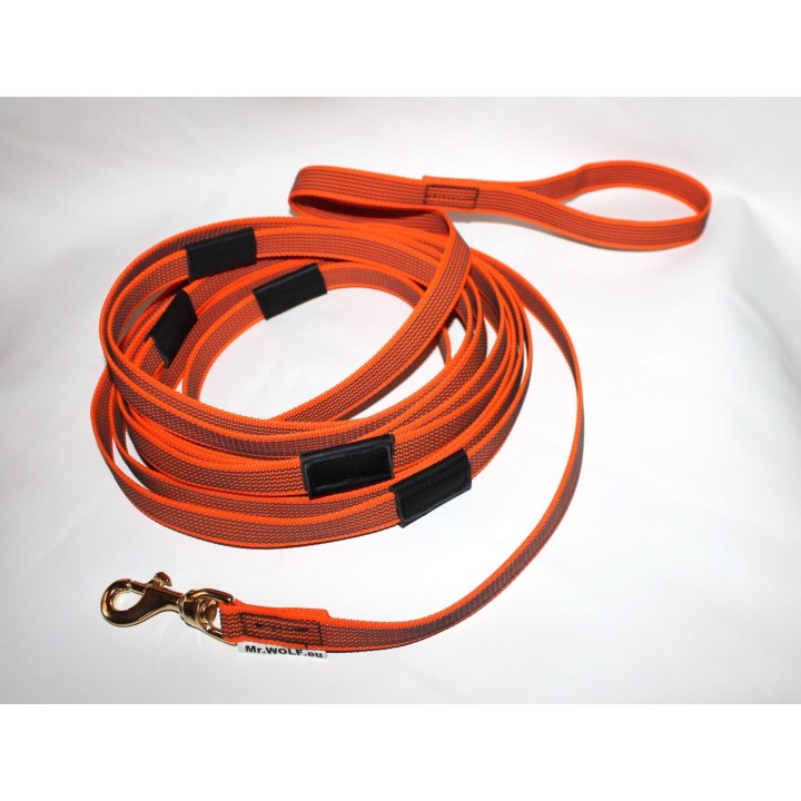 rubberized nylon long leash