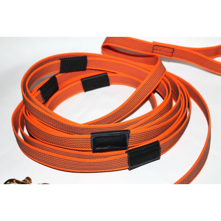 rubberized nylon long leash