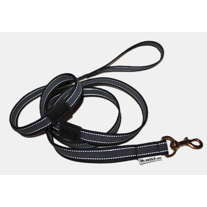 rubberized nylon long leash