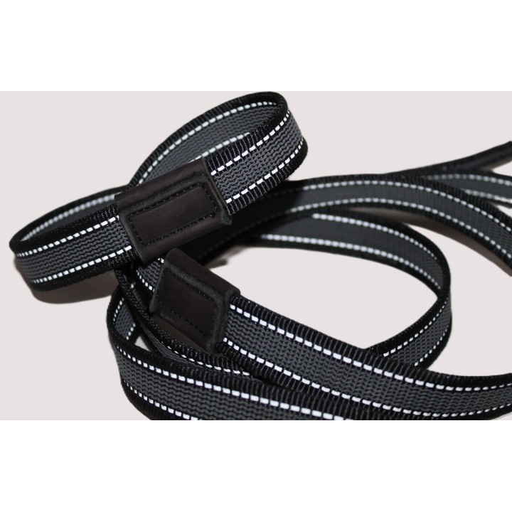 rubberized nylon long leash