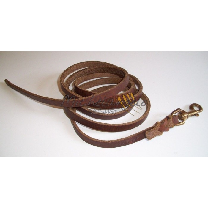 Leather long leash