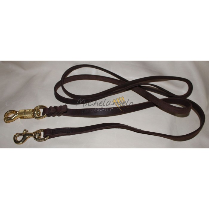Leather leash Spartaco