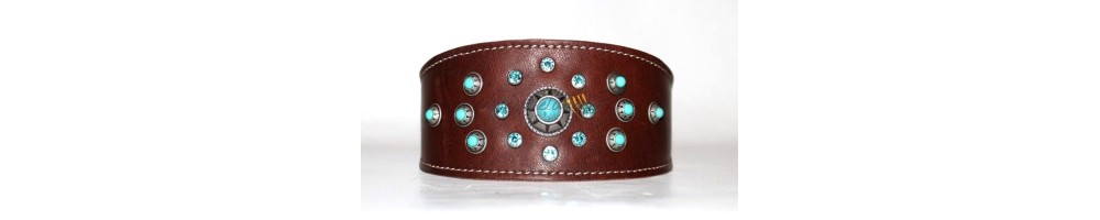 greyhound leather collars