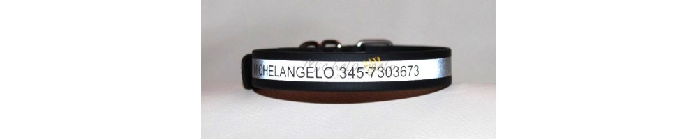 collari porta medaglietta e collari incisi